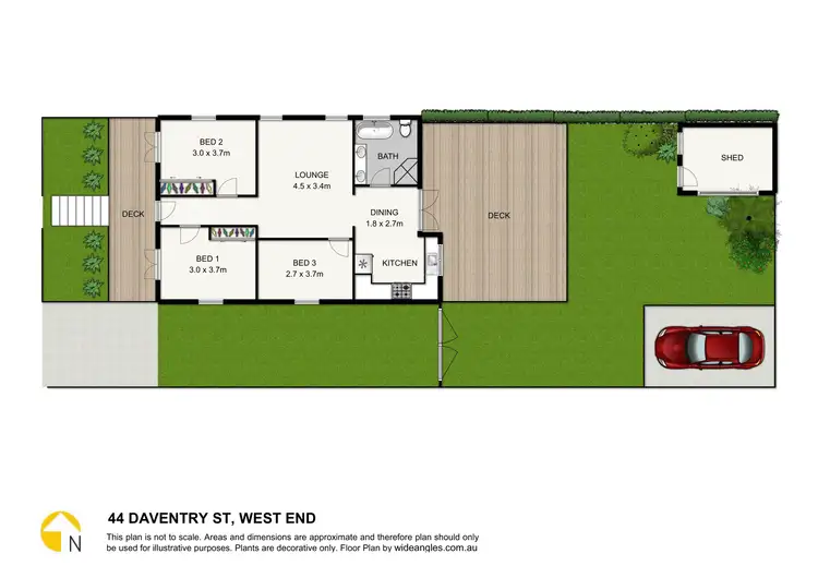 Floorplan of Homely house listing, 44 Daventry St, West End QLD 4101