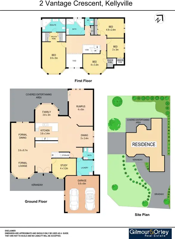 Floorplan of Homely house listing, 2 Vantage Crescent, Kellyville NSW 2155