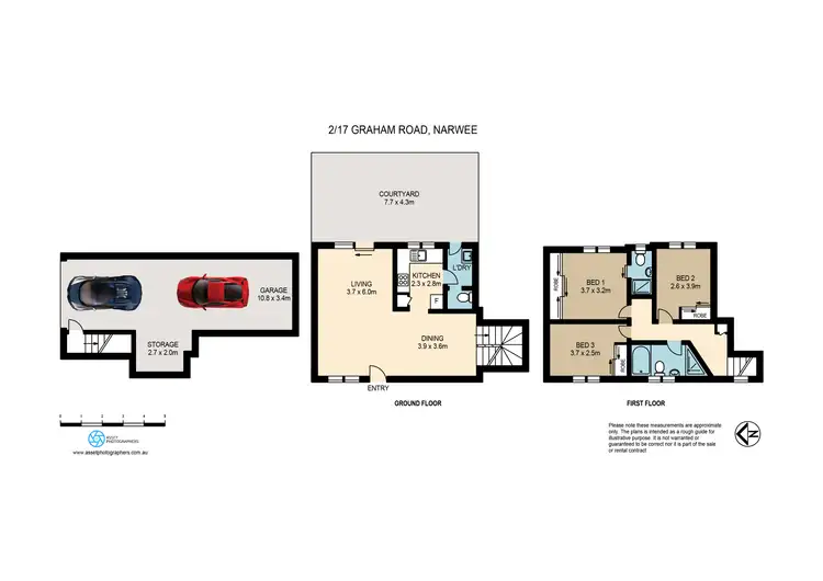 Floorplan of Homely townhouse listing, 2/17 Graham Road, Narwee NSW 2209
