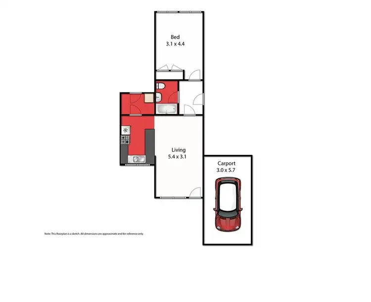 Floorplan of Homely apartment listing, 3/35 Stead Street, Sale VIC 3850