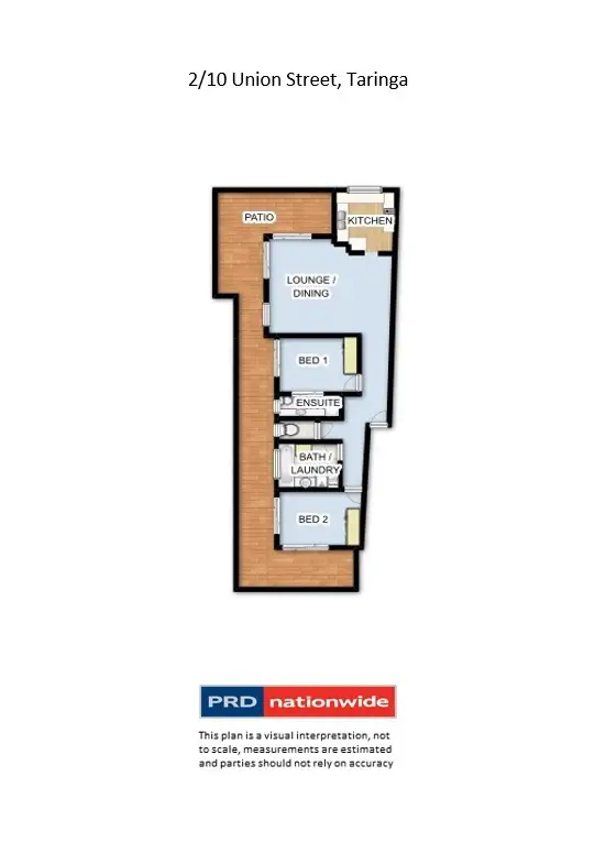 Floorplan of Homely apartment listing, 2/10 Union Street, Taringa QLD 4068