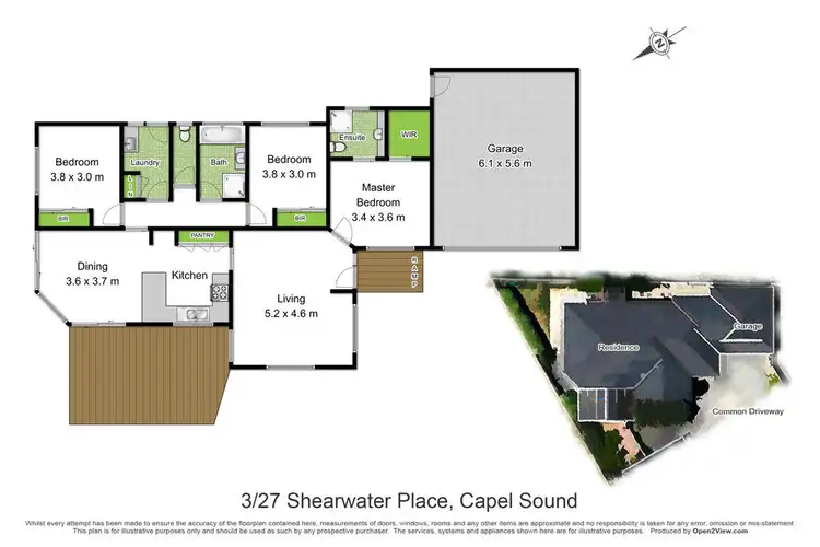 Floorplan of Homely unit listing, Unit 3, 27 Shearwater Place, Capel Sound VIC 3940