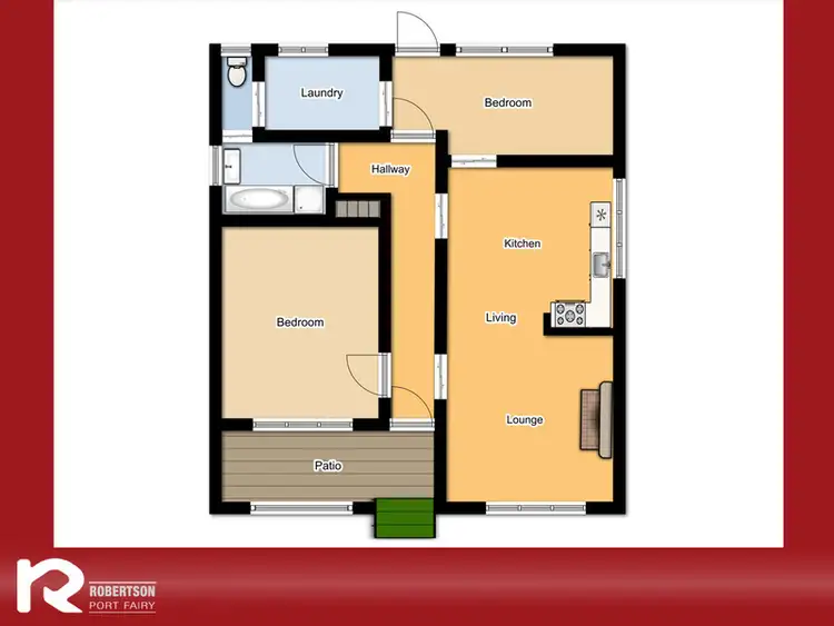 Floorplan of Homely house listing, 57 Cox Street, Port Fairy VIC 3284