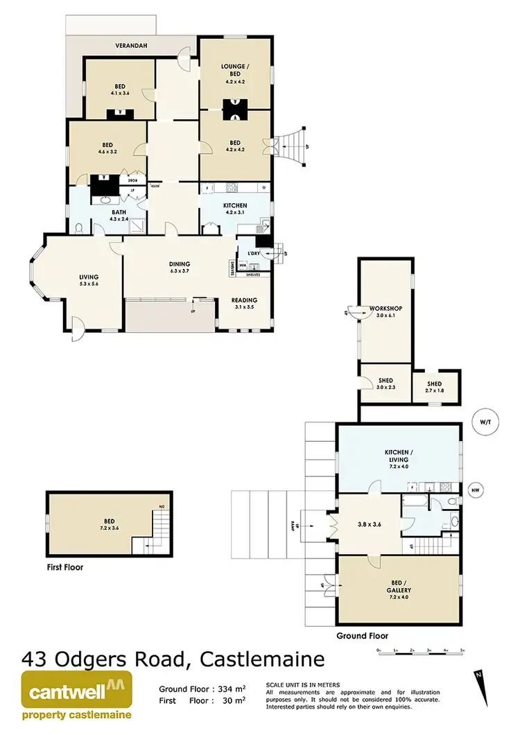 Floorplan of Homely house listing, 43 Odgers Road, Castlemaine VIC 3450