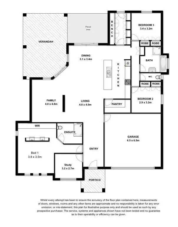 Floorplan of Homely house listing, 7 Birkdale Court, Worrolong SA 5291