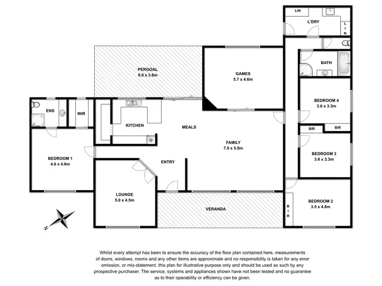 Floorplan of Homely house listing, 38 YAHL MAIN ROAD, Yahl SA 5291