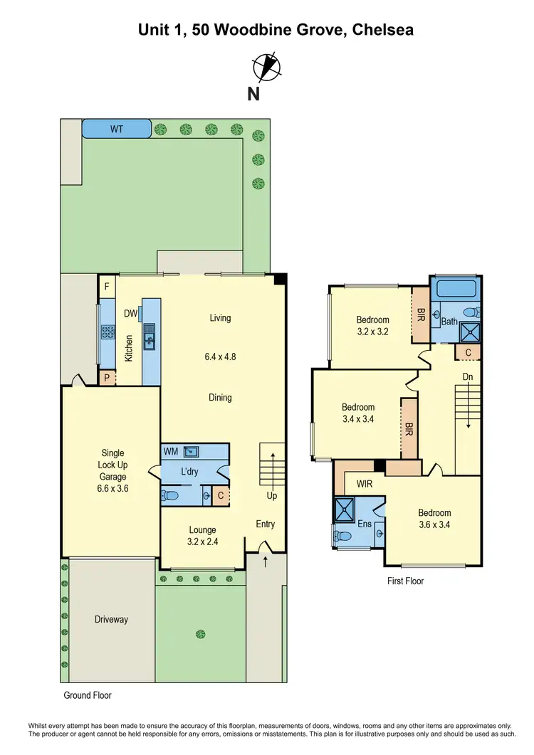 Floorplan of Homely townhouse listing, 2/50 Woodbine Grove, Chelsea VIC 3196