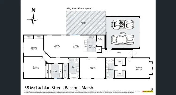 Floorplan of Homely house listing, 38 McLachlan Street, Bacchus Marsh VIC 3340
