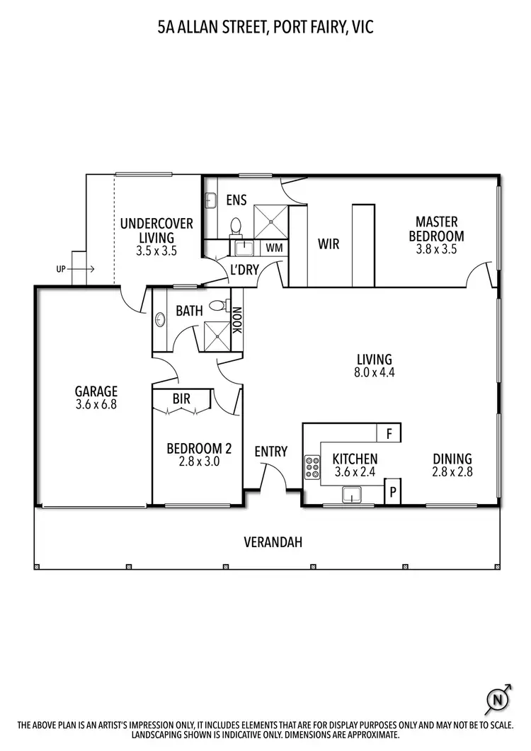 Floorplan of Homely house listing, 5A ALLAN STREET, Port Fairy VIC 3284