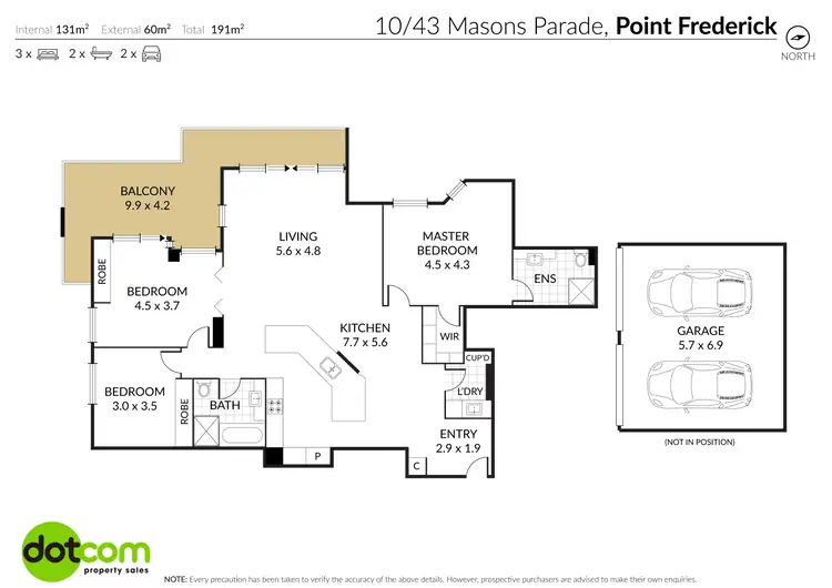 Floorplan of Homely apartment listing, 10/43 Masons Parade, Point Frederick NSW 2250