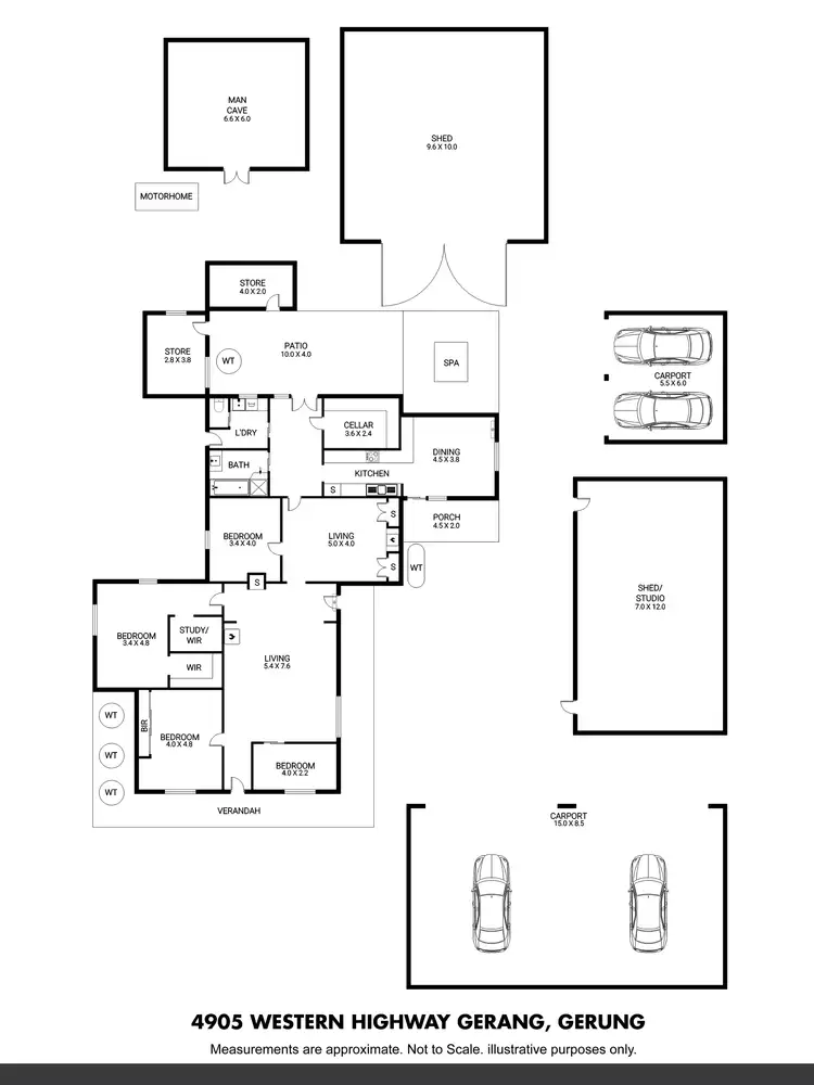 Floorplan of Homely house listing, 4905 Western Highway, Gerang Gerung VIC 3418