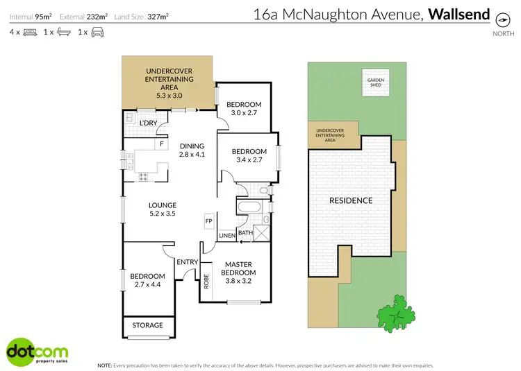 Floorplan of Homely house listing, 16A McNaughton Avenue, Wallsend NSW 2287