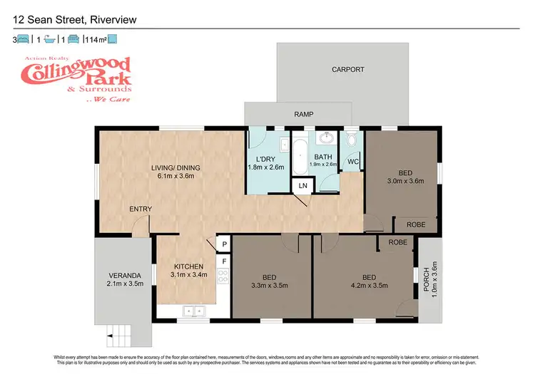 Floorplan of Homely house listing, 12 Sean Street, Riverview QLD 4303