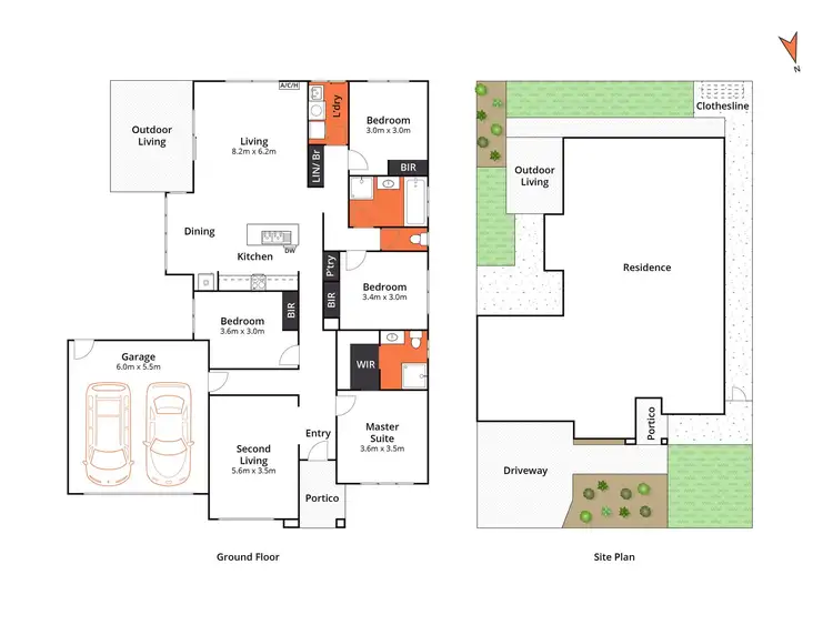 Floorplan of Homely house listing, 27 Vaughan Drive, Armstrong Creek VIC 3217