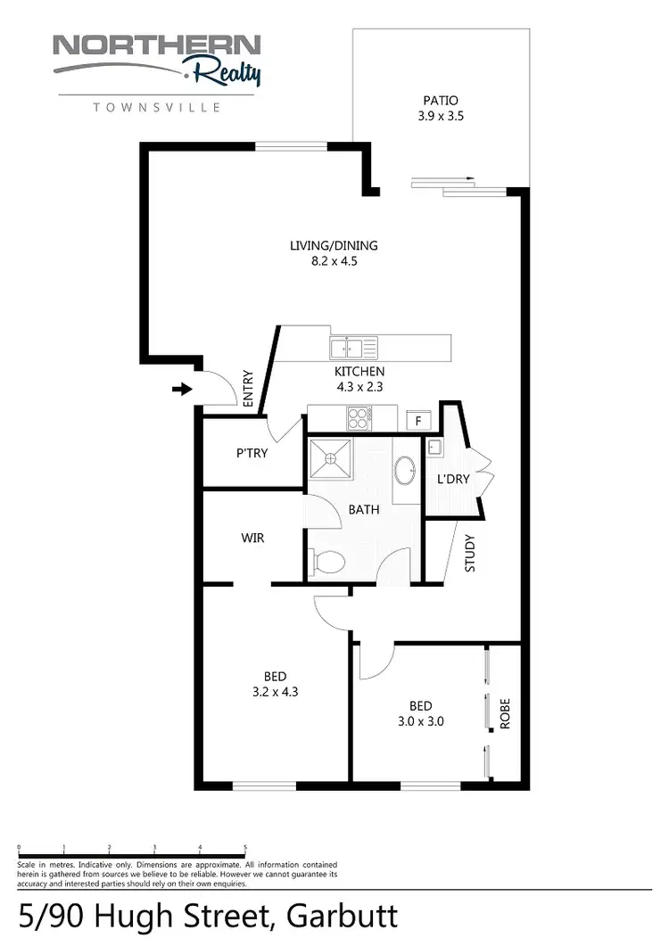 Floorplan of Homely unit listing, 5/90-92 Hugh Street, Garbutt QLD 4814