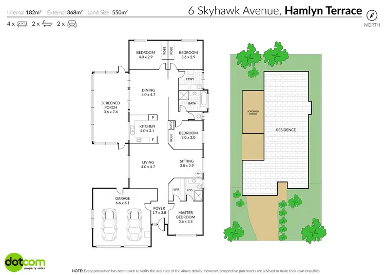 Floorplan of Homely house listing, 6 Skyhawk Avenue, Hamlyn Terrace NSW 2259