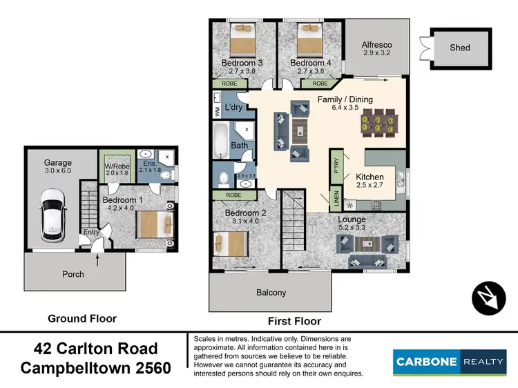 Floorplan of Homely house listing, 42 Carlton Road, Campbelltown NSW 2560
