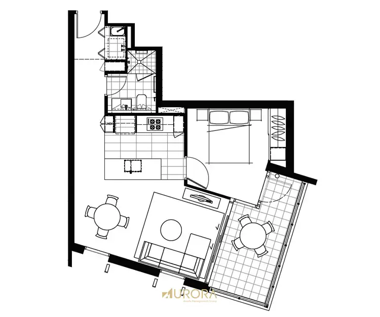 Floorplan of Homely apartment listing, 310/12 Cunningham Street, Newstead QLD 4006