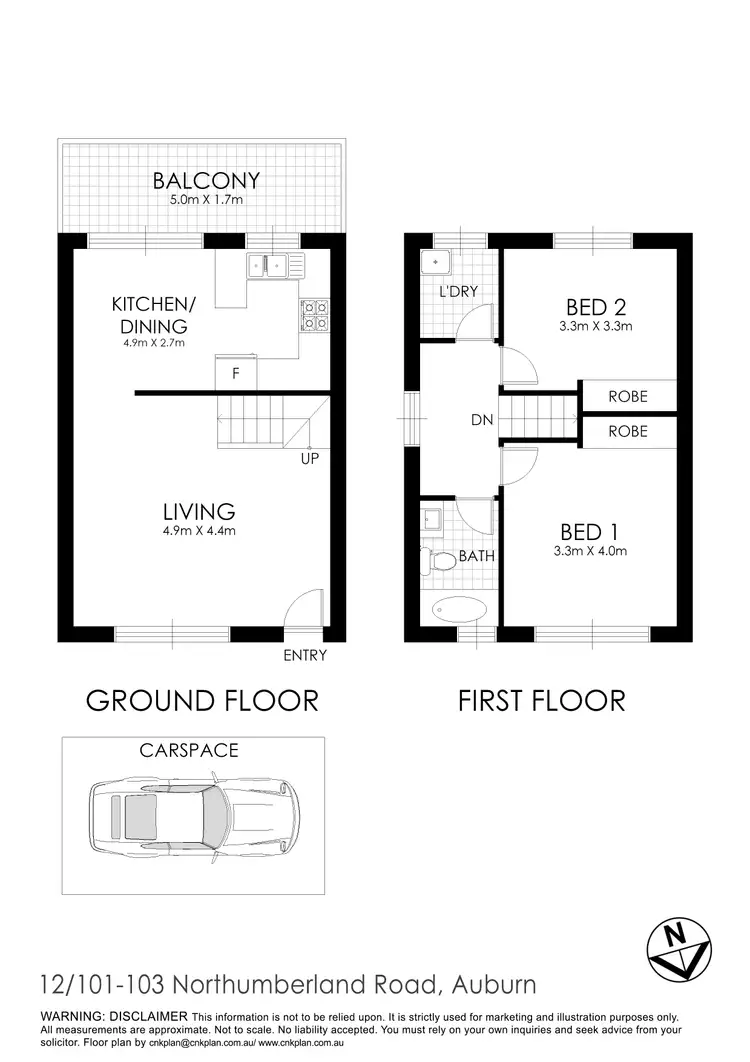 Floorplan of Homely unit listing, 12/101 - 103 Northumberland Road, Auburn NSW 2144