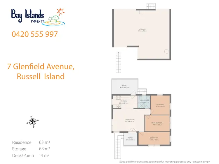 Floorplan of Homely house listing, 7 Glenfield Avenue, Russell Island QLD 4184