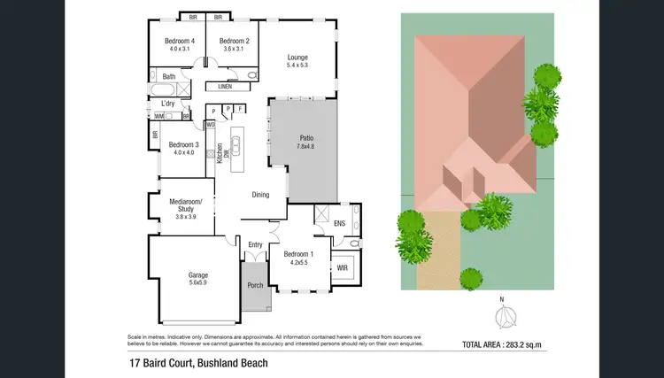 Floorplan of Homely house listing, 17 Baird Court, Bushland Beach QLD 4818
