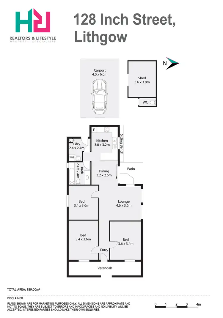Floorplan of Homely house listing, 128 Inch Street, Lithgow NSW 2790