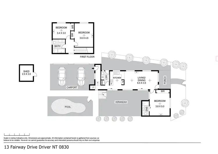 Floorplan of Homely house listing, 13 Fairway Drive, Driver NT 830