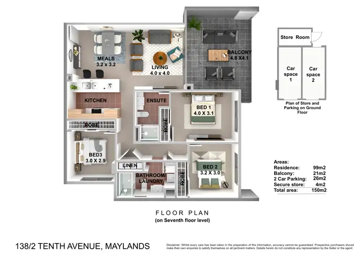Floorplan of Homely apartment listing, Address available on request