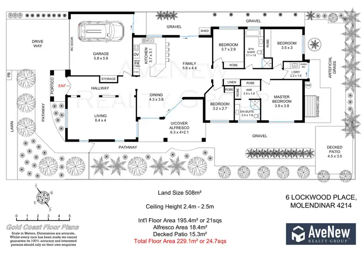 Floorplan of Homely house listing, 6 Lockwood Place, Molendinar QLD 4214