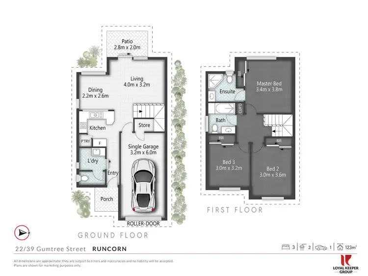 Floorplan of Homely townhouse listing, 22/39 Gumtree Street, Runcorn QLD 4113