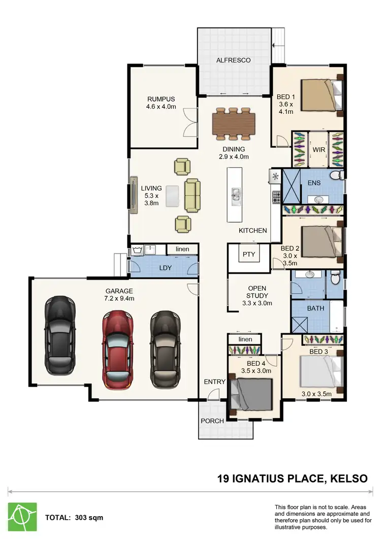 Floorplan of Homely house listing, 19 Ignatius Place, Kelso NSW 2795