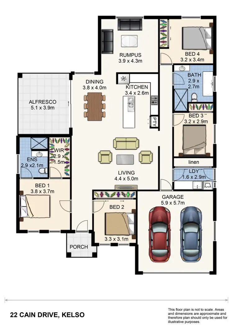 Floorplan of Homely house listing, 22 Cain Drive, Kelso NSW 2795