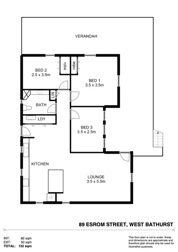 Floorplan of Homely house listing, 89 Esrom Street, West Bathurst NSW 2795