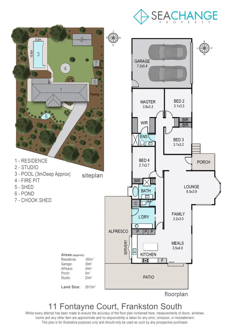Floorplan of Homely house listing, 11 Fontayne Court, Frankston South VIC 3199