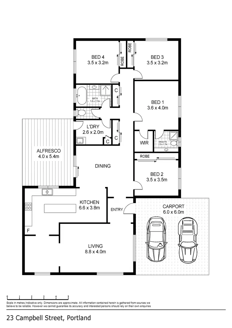 Floorplan of Homely house listing, 23 Campbell Street, Portland VIC 3305