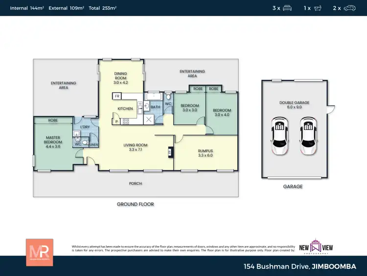 Floorplan of Homely house listing, 154 Bushman Drive, Flagstone QLD 4280