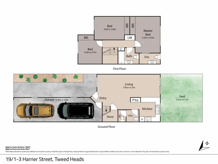 Floorplan of Homely townhouse listing, unit 19/1 Harrier Street, Tweed Heads South NSW 2486