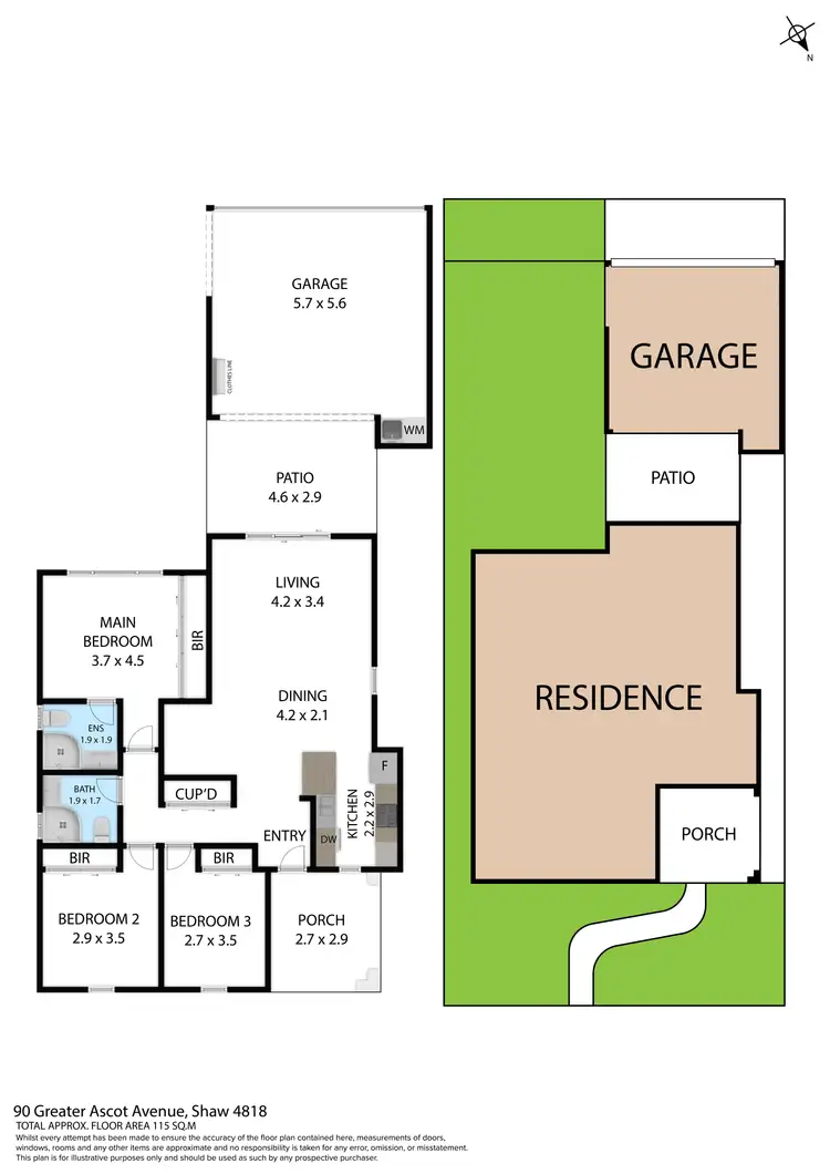 Floorplan of Homely house listing, 90 Greater Ascot Avenue, Shaw QLD 4818