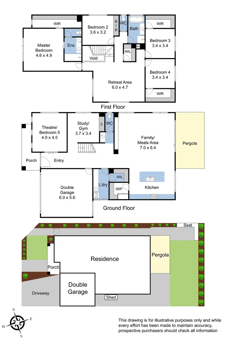 Floorplan of Homely house listing, 16 Glasson way, Cranbourne West VIC 3977