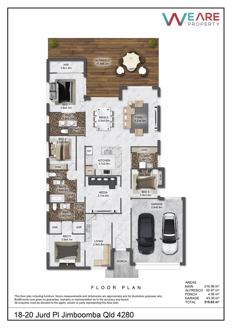 Floorplan of Homely house listing, 18 Jurd Place, Jimboomba QLD 4280