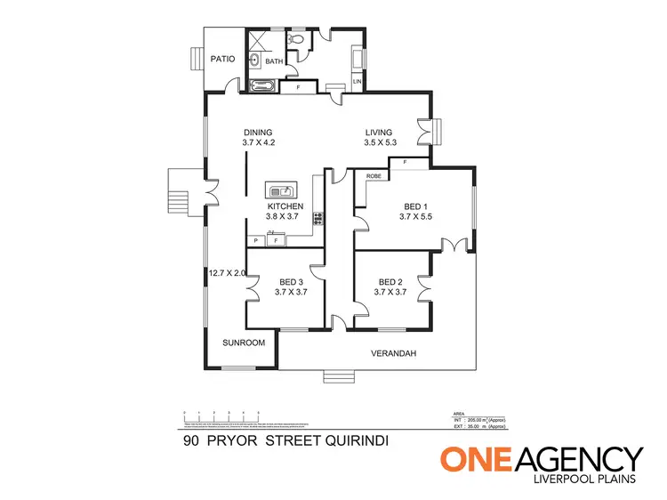 Floorplan of Homely house listing, 90 Pryor Street, Quirindi NSW 2343