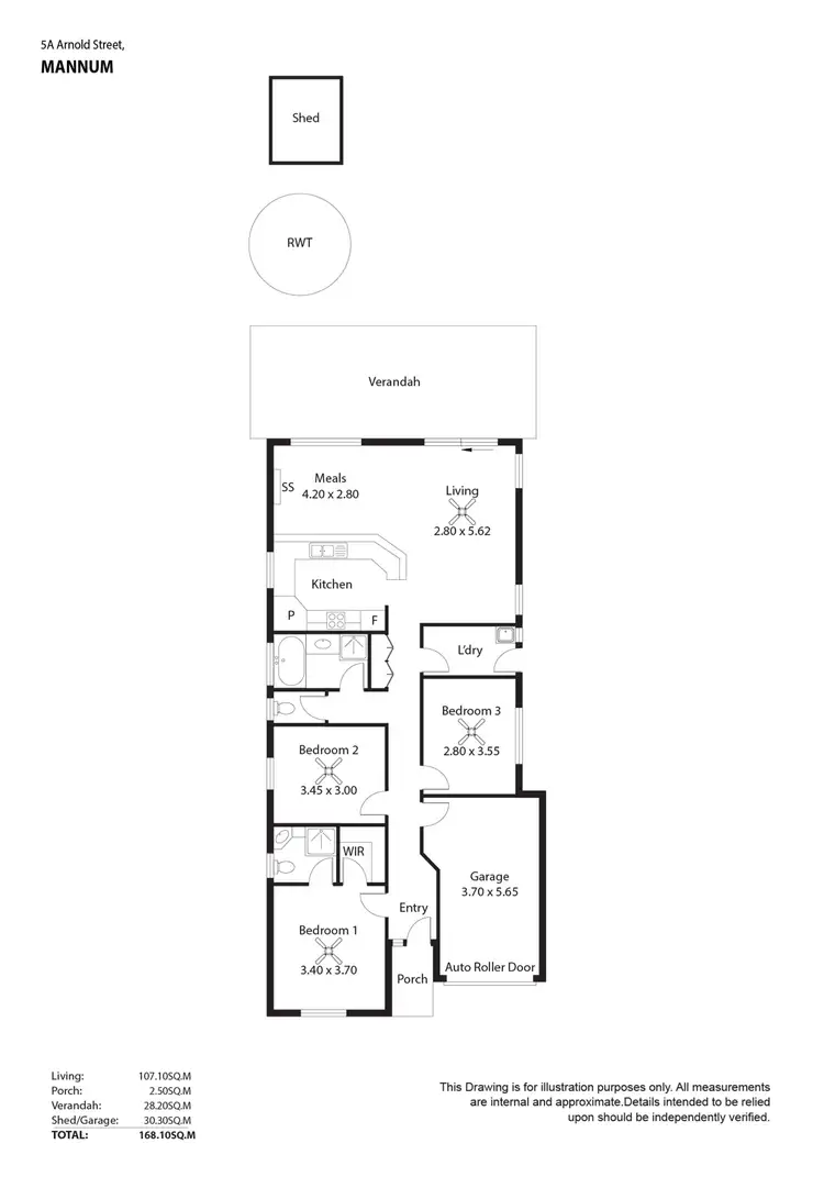 Floorplan of Homely house listing, 5A Arnold Street, Mannum SA 5238
