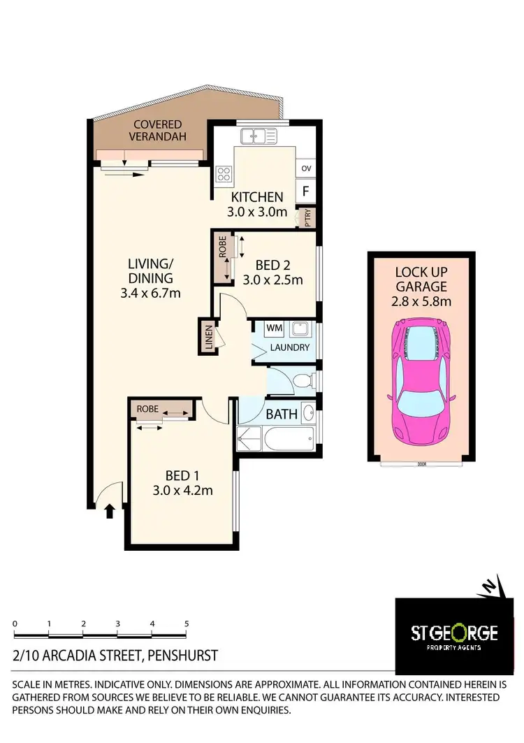 Floorplan of Homely apartment listing, 2/10 Arcadia Street, Penshurst NSW 2222