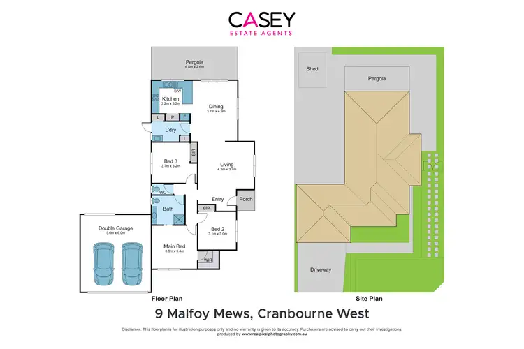 Floorplan of Homely house listing, 9 Malfoy Mews, Cranbourne West VIC 3977