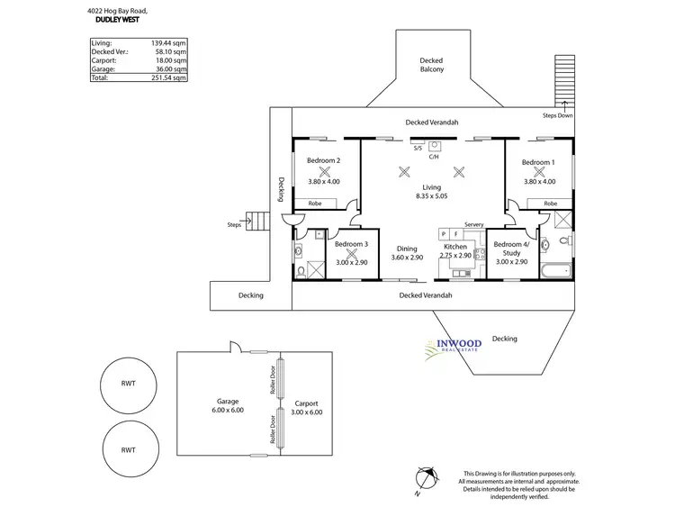 Floorplan of Homely rural property listing, 4022 Hog Bay Road, Dudley West SA 5222