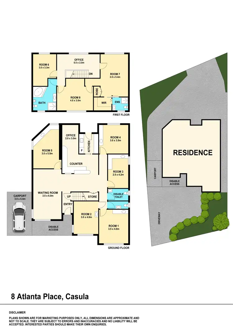 Floorplan of Homely house listing, 8 Atlanta Place, Casula NSW 2170