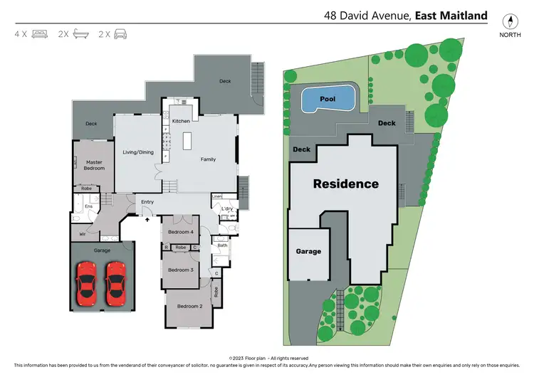 Floorplan of Homely house listing, 48 David Avenue, East Maitland NSW 2323