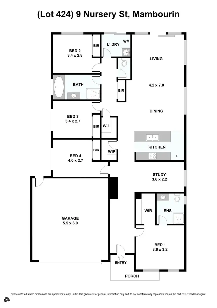 Floorplan of Homely house listing, 9 Nursery Street, Mambourin VIC 3024