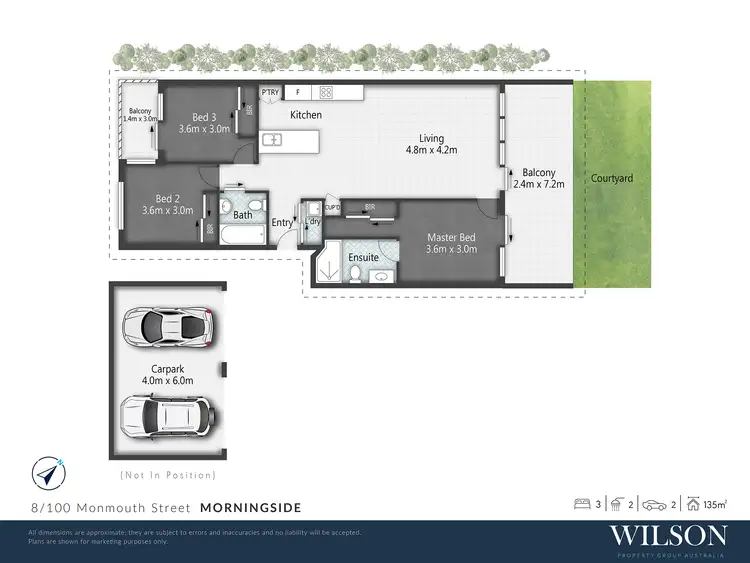 Floorplan of Homely unit listing, 8/100 Monmouth Street, Morningside QLD 4170