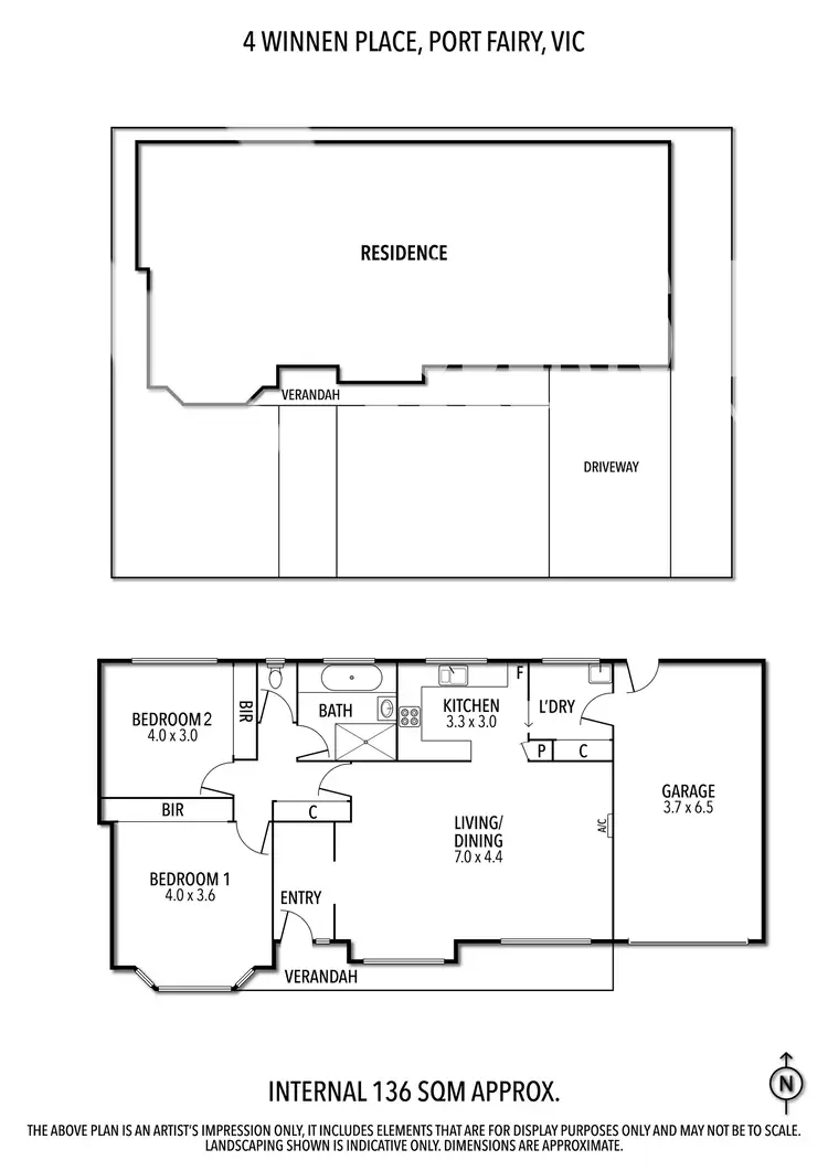 Floorplan of Homely townhouse listing, 4 WINNEN PLACE, Port Fairy VIC 3284